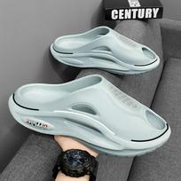 Comwarm Men Clogs Slippers Mens Flat Sandals Summer Holes Garden Shoes Outdoor Beach Sandals EVA Thick Sole Home Slides Fashion 36-37 mėlyna