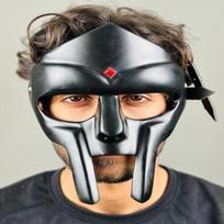 MF Doom Mask Rapper Cosplay Accessory MF Doom Tribute Mask Gladiator Mask Party Mask Gift Christmas, Party, Halloween, Wedding Gift juoda