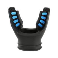 U-shaped Mouthpiece Easy Access Design Universal Caliber Snorkelling Mouthpiece with Cable Ties Snorkel Regulator mėlyna