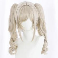 Dviguba uodega Perukas Originalus Dievas Auksinis Perukas Vakarų Vėjo Riteriai Barbara Cosplay Dirbtiniai Plaukai white
