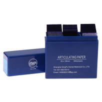 300Sheets Dental Articulating Paper 55*18Mm Blue Red Bite Strips Oral Dentist Teeth Care Whitening Dental Prosthodontic Material mėlyna