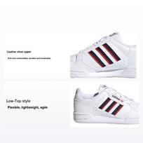 Adidas Originals Continental 80 Leather Comfortable Casual Low-Top Kids Sneakers Kids Sneakers White Blue Red S42611 28.5