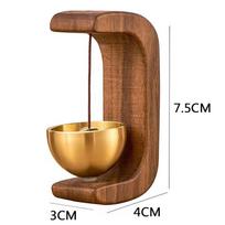 Aukščiausios klasės magnetinis medinis prieškambario vėjo varpelis Durų skambutis ir Feng Shui ornamentas