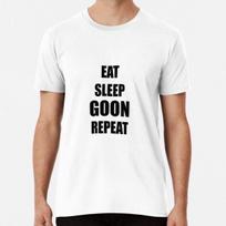 Valgyk miegok goon kartok T-shirt S-5XL Geriausias T-shirt XL