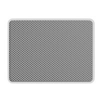 Cat litter pad Anti-take-out control sand pad Cat litter box Anti-splash pad Double-layer filter sand leakage pad Cat cage pad Toilet pad Gray