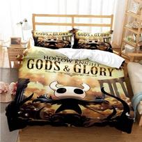 3Pcs Hollow Knight 3D Print Bedding Set  Comfortable Set Room Decoration Home Textile Hollow Knights Gift Duvet Cover Set Duvet Cover Set&EU Single(135x200cm)