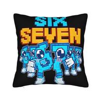 Pillow Cover 67 Six Seven Italian Brainrot Christmas Gaming Meme Cute Pillow Case For Wedding Party Home Decor Pillowcases 12x12Inch