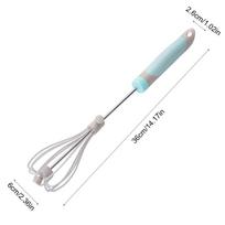 Semi Automatic Whisk Hand Push Mixer Stirrer Rotating Push Whisk Mixer Kitchen Utensil For Blending Whisking Beating