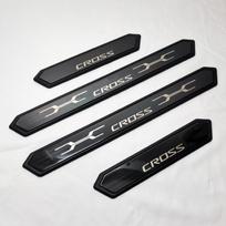 For Yaris Cross 2024 Door Sill Protector Auto Threshold Scuff Plate Stickers Steel Pedal Cover Car Styling Accessories juoda