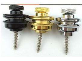 Anti-Slip Acoustic/Electric/Folk Guitar Strap Button Tailpiece Pin sidabras