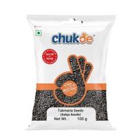 Chukde - Raw Chia (Sabja Seeds) - Tukmaria, Basil & Tulsi Seeds - Ideal for Detox, Weight Loss - Multipurpose Uses for Drinks - 100 Gram (Pack of 2)