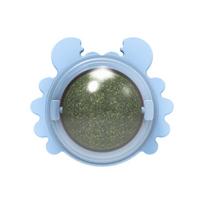 Catnip Wall Balls, Toys For Cats, Catnip, Wall Roller For Cats, Teeth Cleaning, Naturally Rotating For Indoor Use One Size mėlyna