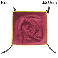 Automatic 3-4 Person Rainproof Tent Cover Tent Tarp Cover Sun Shelter Fly/Durable Hammock Cover 56x56cm raudona