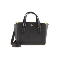 Tory Burch Emerson Minimalistinė odinė pirkinių rankinė Moteriškos rankinės Juoda 138366-001 Basic Set (Bag+Dust Bag)