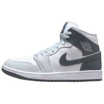 Air Jordan 1 Mid White Smoke Grey Moteriški kedai Pure-Platinum BQ6472-113 41 gray