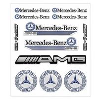 2025 For Mercedes-Benz 1 rinkinys Automobilio emblemos lipdukas Automobilio dekoracijos lipdukas For Mercedes Benz W204 W124 W201 W202 W212 W220 W205 GLA CLA