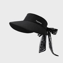 Detachable Silk Scarf Strap Large Ribbon Hare Hat Women's Summer Outdoor Uv-Resistant Shading Sun Hat juoda