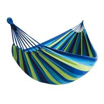WESTTUNE Outdoor Canvas Hammock Camping Swing Hammock with Tree Ropes Load-bearing Up to 200kg Perfect for Garden Patio Backyard mėlyna