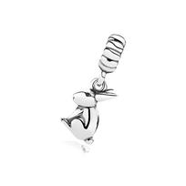 Pandora Rabbit Animal Pendant Women jewelry Silver 791101 Silver,F