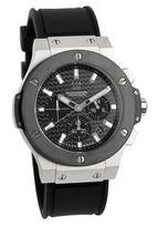 Hyakuichi 100m Water Date Rubber Black x Silver [HYAKUICHI 101] No.8 Wristwatch, Resistant, Chronograph, Display, Strap, Carbon, Men's juoda