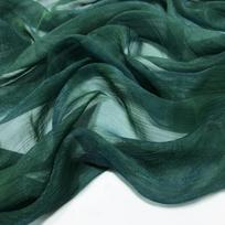 30D Šilkinis Krepinis Šifono Audinys Pasidaryk Pats Hanfu Suknelei Yra Sidabro Gijų Susiraukšlėta Lėlės Suknelės Cos Cosplay Audinys 100x150cm 100x150cm tamsiai žalia spalva
