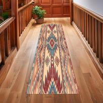 Ilgas takas koridoriui Pietvakarių indų stiliaus kilimas Namų dekoravimas Ilgas juostelės formos kilimėlis Kilimas Amerikos čiabuvių raštas 40X120CM beige