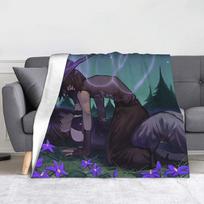 Azuretime Anime Fleece Blankets Azure Two Time Forsaken Awesome Throw Blanket for Home Hotel Sofa  125*100cm Quilt 75x90cm