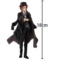 Anime BSD Figures Nakahara Chuuya Action Figure Dazai Osamu Figurine Handsome standing pose Model Collection doll Toy Anime Gift 18-23CM