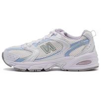 New Balance 530 Balti Šviesiai Chromuoti Mėlyni Unisex Kėdainių-Pelės Pilkumo Bėgimo Bateliai MR530PC 37.5