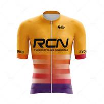 Summer Pro Team Rcn Cycling Jersey Set 19D Bike Shorts Set MTB Ropa Ciclismo Mens Short Sleeve Bicycle Shirts Maillot Clothing XS（old）