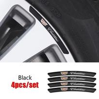 4Pcs/Set Car Wheel Tire Rim Stickers for Cadillac XT4 CT4 CT5 ATS CTS Escalade Seville SLR STS EXT Coupe Auto Accessories juoda