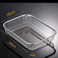 1pc Stainless Steel Soil Sieve Mesh Gardening Sieve For Rock Filtering Composting Sand Heavy-Duty Durable Anti-rust Hand Tools