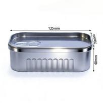 1/2PCS Sardine Can Shaped Storage Tin Box Portable Metal Material Sealed Jar with Lid for Storing Small Items Household Goods