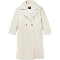 UGG Gertrude Long Teddy Coat 1120631-WHITE XXS