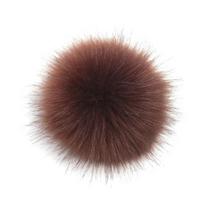 12cm Fake Fur Hair Fluffy Pompom Ball Pendant Hat Bag Shoes DIY Accessories kava