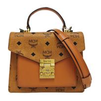 [Pre-Owned] 24K Gold Plated Hardware Laurel Lock Classic Monogram Coated Canvas Tote Bag Small - Good #1PBS0ZZ ONE SIZE