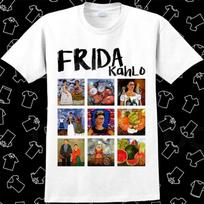 Frida Kahlo Art Paints Collage T Shirt Meme Gift Funny Tee Vintage Style 567 XS