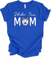 Shiba Inu Mom Shirt Cute Dog Mom Lover Gift Fur Mama Shiba Head Drawing Tee M