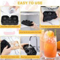 Easy Release Silicone Ice Cube Mold With Lid Ice Making Accessory Rose Ice Cube Tray  Home juoda