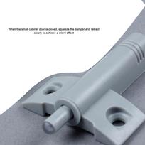 10PCS Gray Soft Close Buffer Adjustable Drawer Bumper Quiet Cabinet Door Damper  Wardrobe