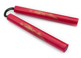 Treniruočių nunchaku su raudonu raktu allright