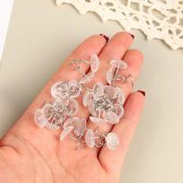 100Pcs Clear Heads Twist Pins Fixed Fastener For Upholstery Blankets Chair Sofa Decorate Repaired Loose Drapery Pins sidabras