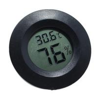 Termometras Higrometras Mini LCD skaitmeninis temperatūros drėgmės matuoklis juoda
