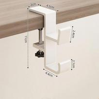 Adjustable Desk Edge Hook Punch-Free Hanging Bag Hanger Removable Handbag Holders Magnetic Foldable Multi-Functional Table Hook A4