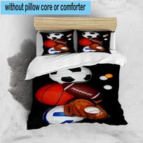 1PC Sports Equipment Collection 3pcs Bedding,Including 1pc Duvet Cover And 2pcs Pillowcases Perfect for Christmas,Ideal for Bedroom, Dormitory 135cm*200cm
