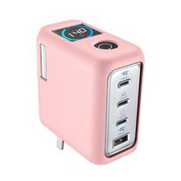 Slimly Shockproof Case For Zolo140W Power Adapter Shell Thermal Protections Design NonSlip Texture Precise Cutout rožinė