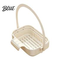 Vegetable Cleaning Strainer Hanging Sink Drain Basket Foldable Stretchable Kitchen Colander Space Saving Food Collapsible Waste Catcher Strainer, A
