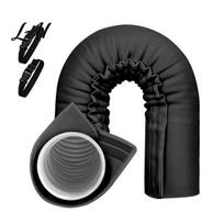 Portable Ac Exhaust Pipe Cover Air Conditioner Hose Insulation Cover with Tool-free Installation And Adjustable Duct Heat Straps Shield for A juoda