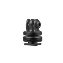 Professional Aluminum Alloy Camera Hot Shoe Mount 1/4 Screw Adapter Three Claw Design For Stable Filming Recording 1