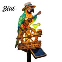 Outdoor Solar Bird Lamp Parrot Garden Light LED Powered Tropical Pathway Accent Light Waterproof Decorative Stake for Patio Yard Lawn Decor 1pc